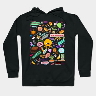 Felix doodle (black) Hoodie